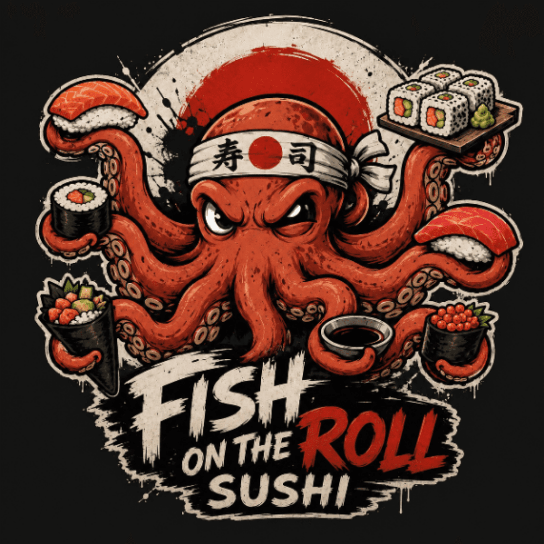 Fish on the Roll logo